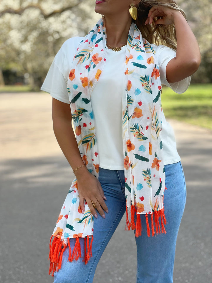 Foulard CELI - BLANC
