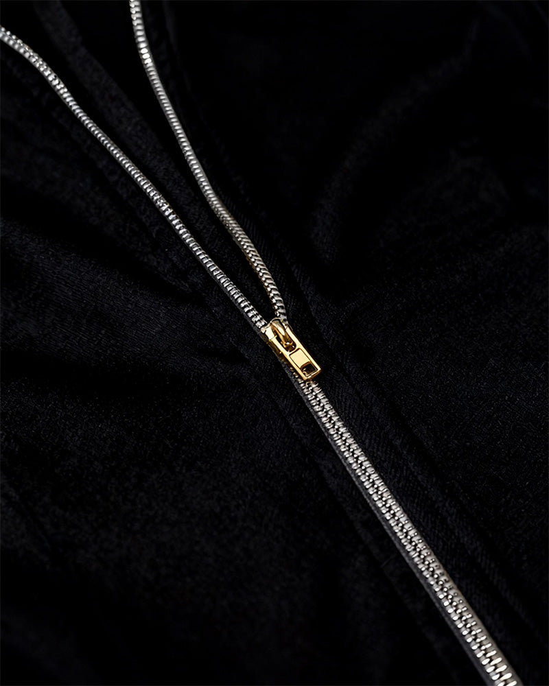 Robe À Col Zippé Et Ourlet À Franges