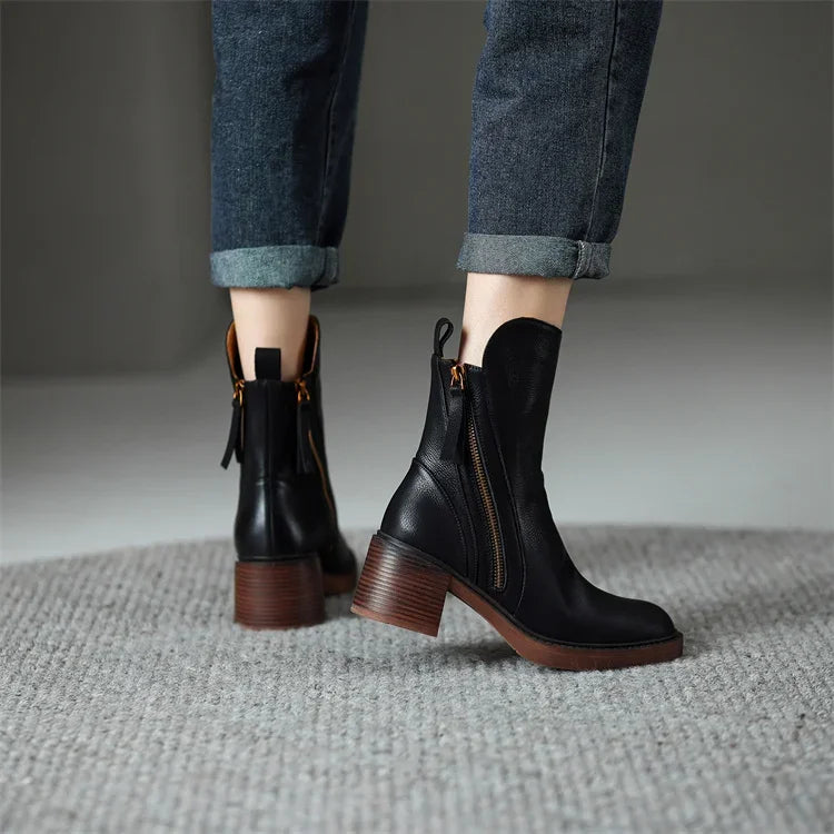 Élodie | Bottines Cuir PU